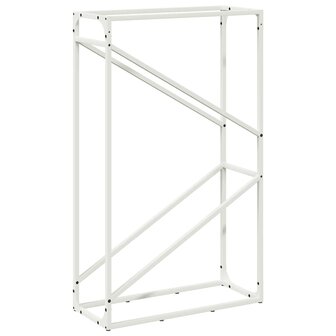 Brandhoutrek 60x25x100 cm koudgewalst staal wit 2