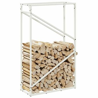 Brandhoutrek 60x25x100 cm koudgewalst staal wit 4