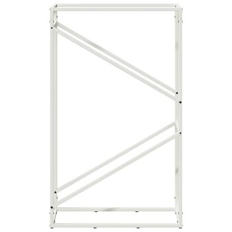 Brandhoutrek 60x25x100 cm koudgewalst staal wit 5