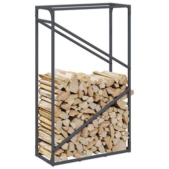 Brandhoutrek 60x25x100 cm koudgewalst staal antracietkleurig 4