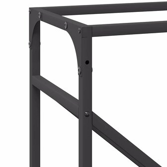 Brandhoutrek 40x25x100 cm koudgewalst staal zwart 8