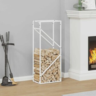 Brandhoutrek 40x25x100 cm koudgewalst staal wit 1