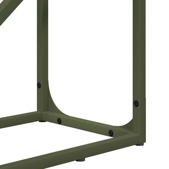 Brandhoutrek 40x25x100 cm koudgewalst staal olijfgroen 9