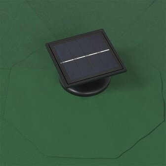 Wandparasol met LED&amp;apos;s 300 cm groen 6