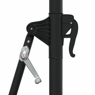 Wandparasol met LED&amp;apos;s 300 cm zwart 7