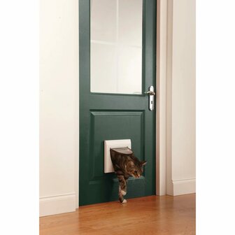PetSafe Handmatige kattenklep met 4 standen zonder tunnel Classic 919 wit 5031 2