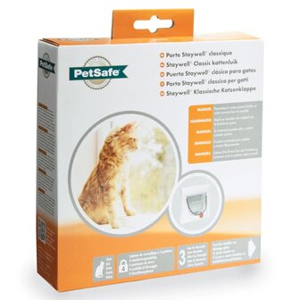 PetSafe Handmatige kattenklep met 4 standen zonder tunnel Classic 919 wit 5031 3