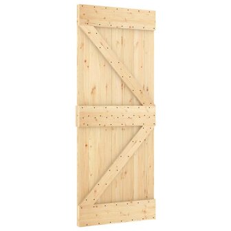 Schuifdeur met beslag 70x210 cm massief grenenhout 3