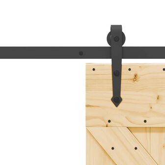 Schuifdeur met beslag 70x210 cm massief grenenhout 6