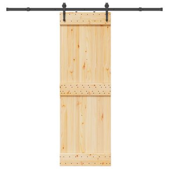 Schuifdeur met beslag 70x210 cm massief grenenhout 1