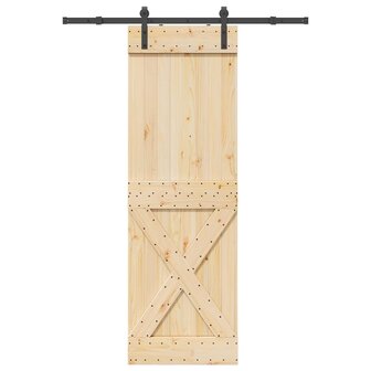 Schuifdeur met beslag 70x210 cm massief grenenhout 1