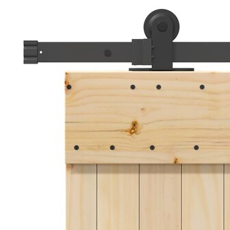 Schuifdeur met beslag 70x210 cm massief grenenhout 5