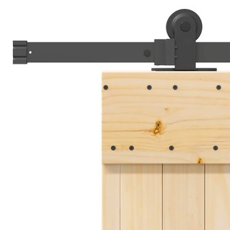 Schuifdeur met beslag 70x210 cm massief grenenhout 5