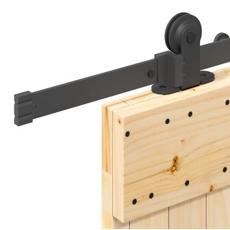 Schuifdeur met beslag 70x210 cm massief grenenhout 6