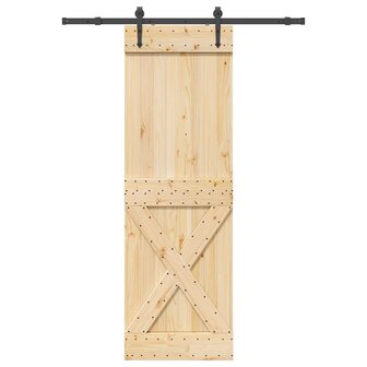 Schuifdeur met beslag 70x210 cm massief grenenhout 1