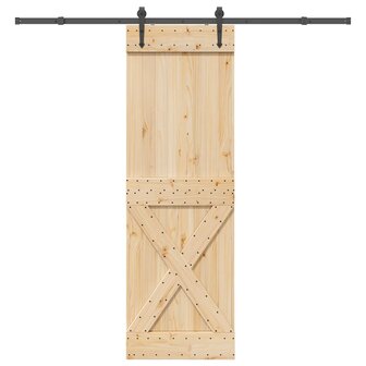 Schuifdeur met beslag 70x210 cm massief grenenhout 1