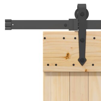 Schuifdeur met beslag 70x210 cm massief grenenhout 6
