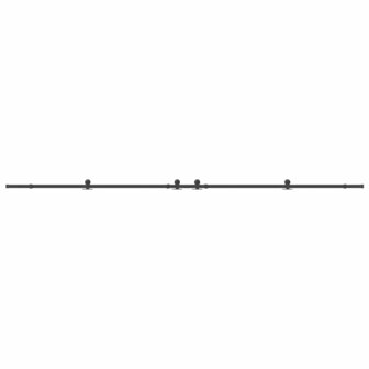 Doos met onderdelen voor schuifdeur 427 cm staal zwart 4