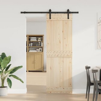 Doos met onderdelen voor schuifdeur 152,5 cm staal zwart 3