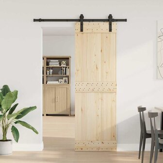 Doos met onderdelen voor schuifdeur 152 cm staal zwart 3