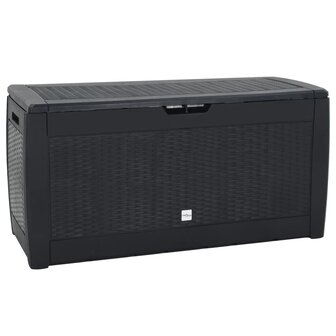Tuinbox 119x48x60 cm polypropeen antracietkleurig 1