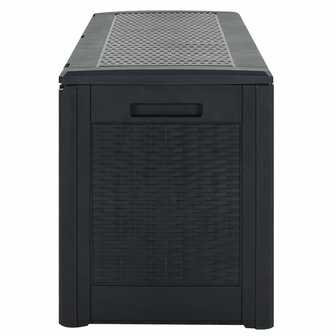Tuinbox 119x48x60 cm polypropeen antracietkleurig 4