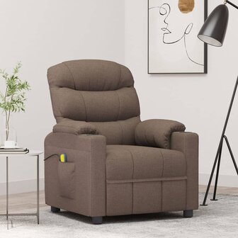 Massagestoel stof taupe 1
