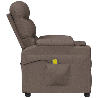 Massagestoel stof taupe 4