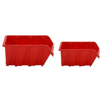 30-delige Sorteersysteemset 77x39 cm polypropeen rood en zwart 7