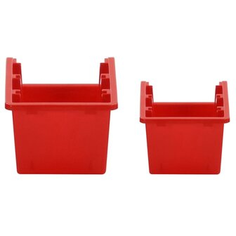 30-delige Sorteersysteemset 77x39 cm polypropeen rood en zwart 8
