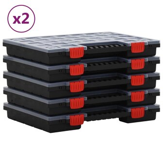 Assortimentsdozen 10 st 40x30x5 cm polypropeen 1