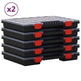Assortimentsdozen 10 st 40x30x5 cm polypropeen 1