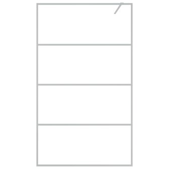 Inloopdouchewand 115x195 cm transparant ESG-glas zilverkleurig 3