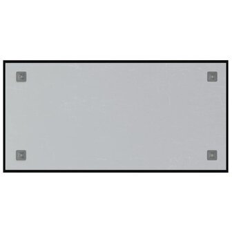 Magneetbord voor aan de wand 80x40 cm gehard glas zwart 4