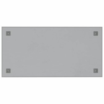 Magneetbord voor aan de wand 80x40 cm gehard glas wit 4