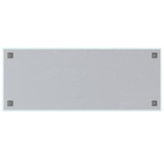 Magneetbord voor aan de wand 100x40 cm gehard glas wit 4