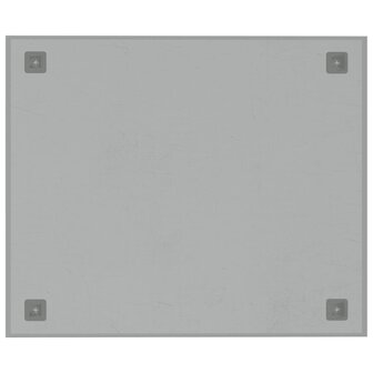 Magneetbord voor aan de wand 60x50 cm gehard glas wit 4