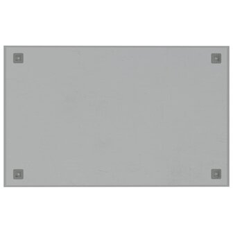 Magneetbord voor aan de wand 80x50 cm gehard glas wit 4