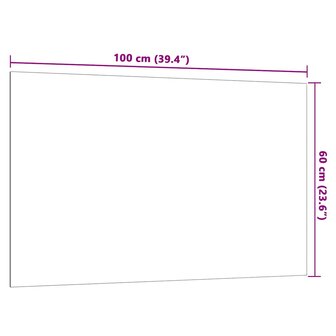 Wandmagneetbord 100x60 cm gehard glas wit 6