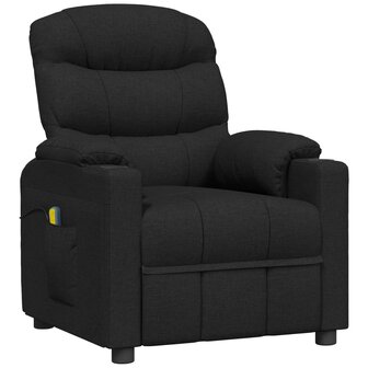 Massagestoel stof zwart 2
