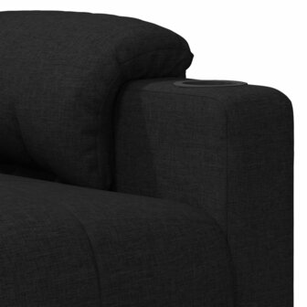 Massagestoel stof zwart 7