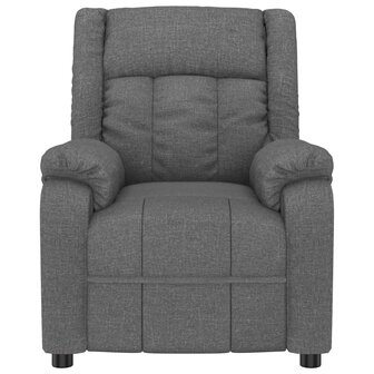 Massagestoel stof donkergrijs 3
