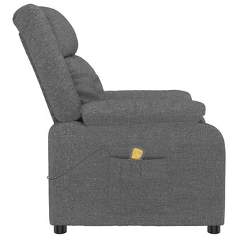 Massagestoel stof donkergrijs 4