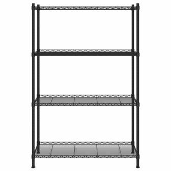 Opbergrek 4-laags 200 kg 90x35x137 cm zwart 3