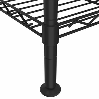 Opbergrek 5-laags 250 kg 90x35x180 cm zwart 6