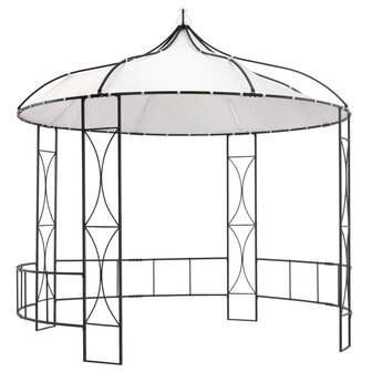Prieel rond 300x290 cm wit 1