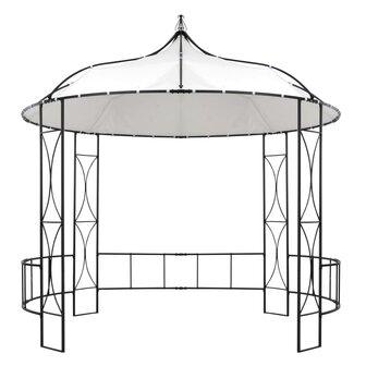 Prieel rond 300x290 cm wit 2
