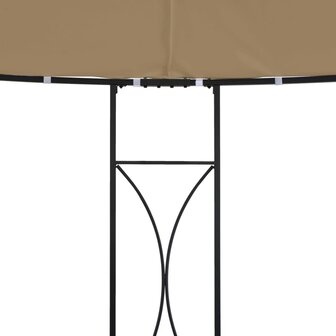 Prieel rond 300x290 cm taupe 3