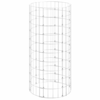Gabion paal rond &Oslash;50x100 cm gegalvaniseerd staal 2