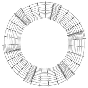 Gabion paal rond &Oslash;50x100 cm gegalvaniseerd staal 4